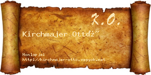 Kirchmajer Ottó névjegykártya